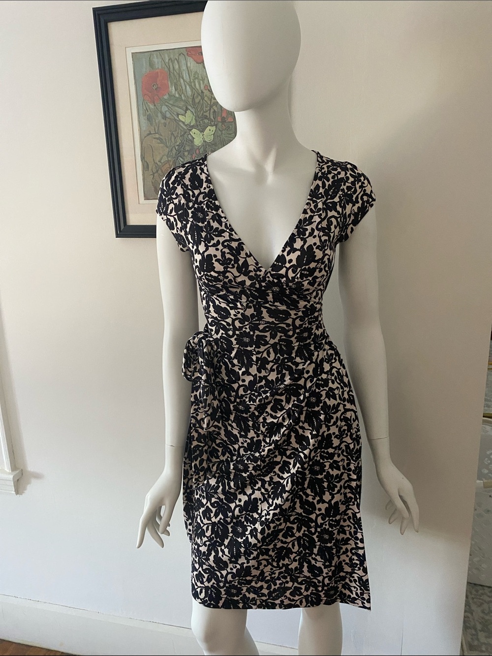 {Diane Von Furstenberg} Floral Wrap Dress